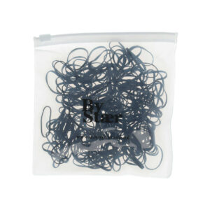 Silikoneelastikker - Sort - 200 stk