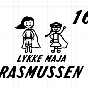 Postkasse sticker - Mor & datter