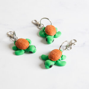 Flexi skildpadde nøglering - Grøn/brun