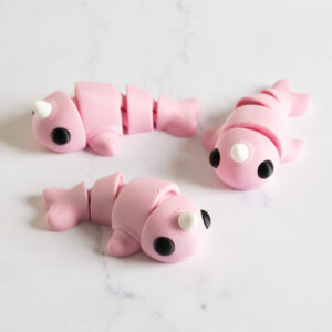 Flexi Narhval - Lyserød/hvid