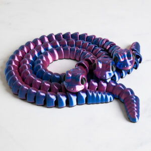 Flexi Slange - Blå/rød silk