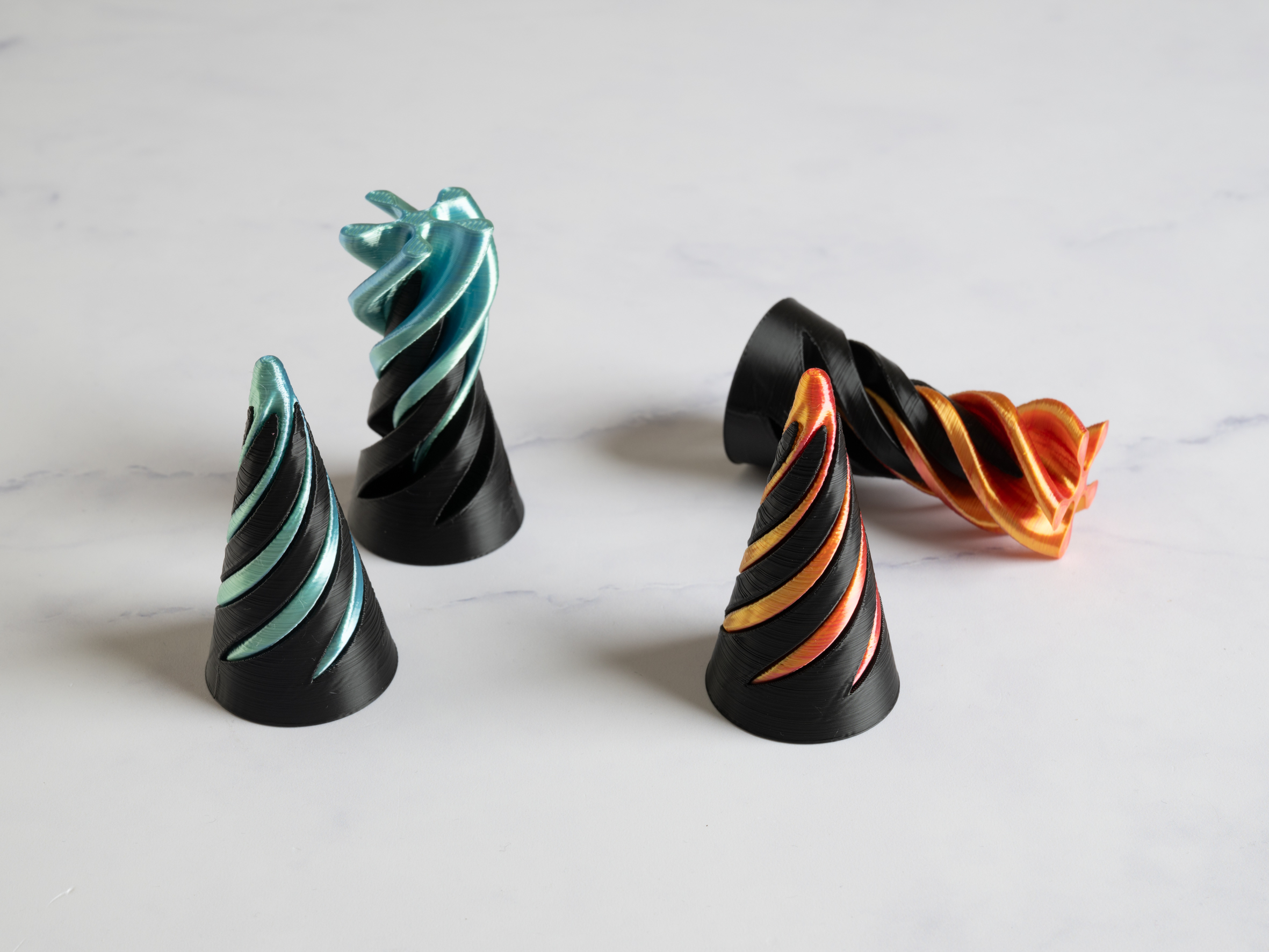 Fidget Spiral kegle - Stor