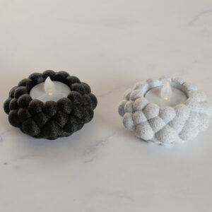 Bubble fyrfadsholder - 2stk