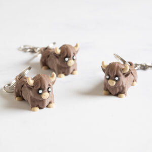 Flexi Højlandsko nøglering - Brun