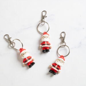 Flexi Julemand nøglering - Rød/hvid