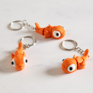 Flexi Guldfisk nøglering - Orange
