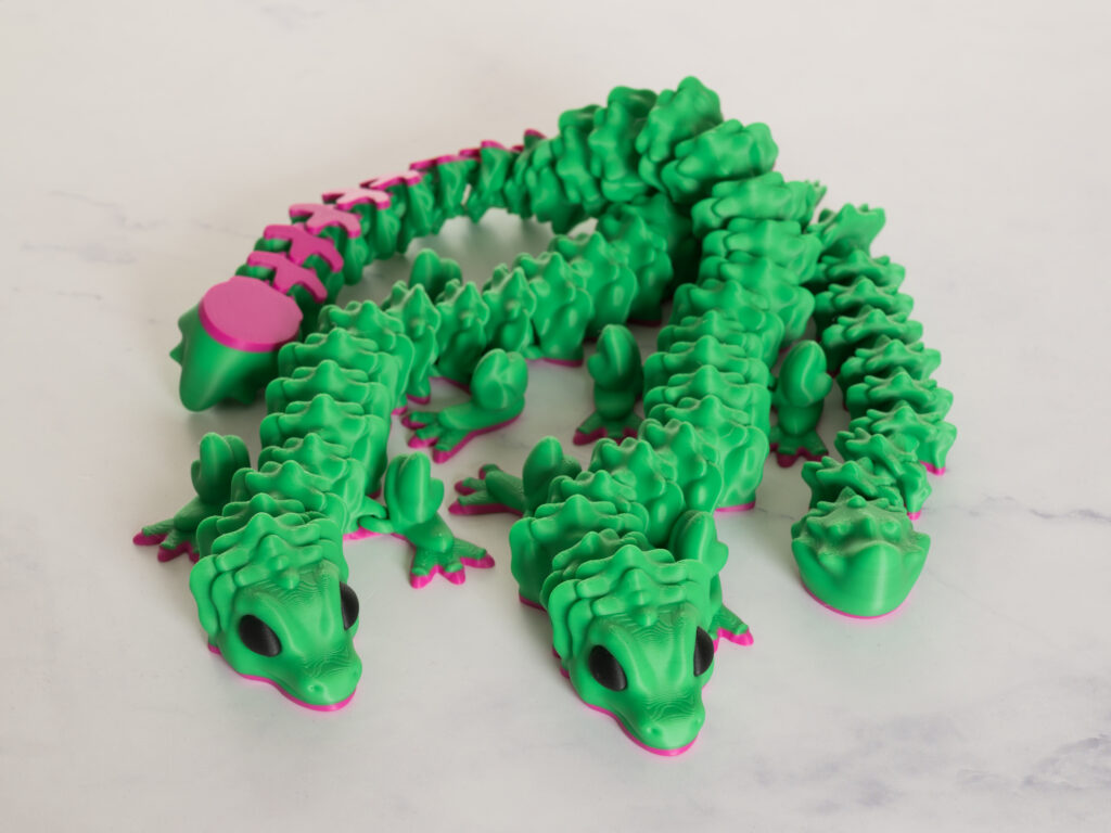 Flexi Jiniper drage - Pink/grøn