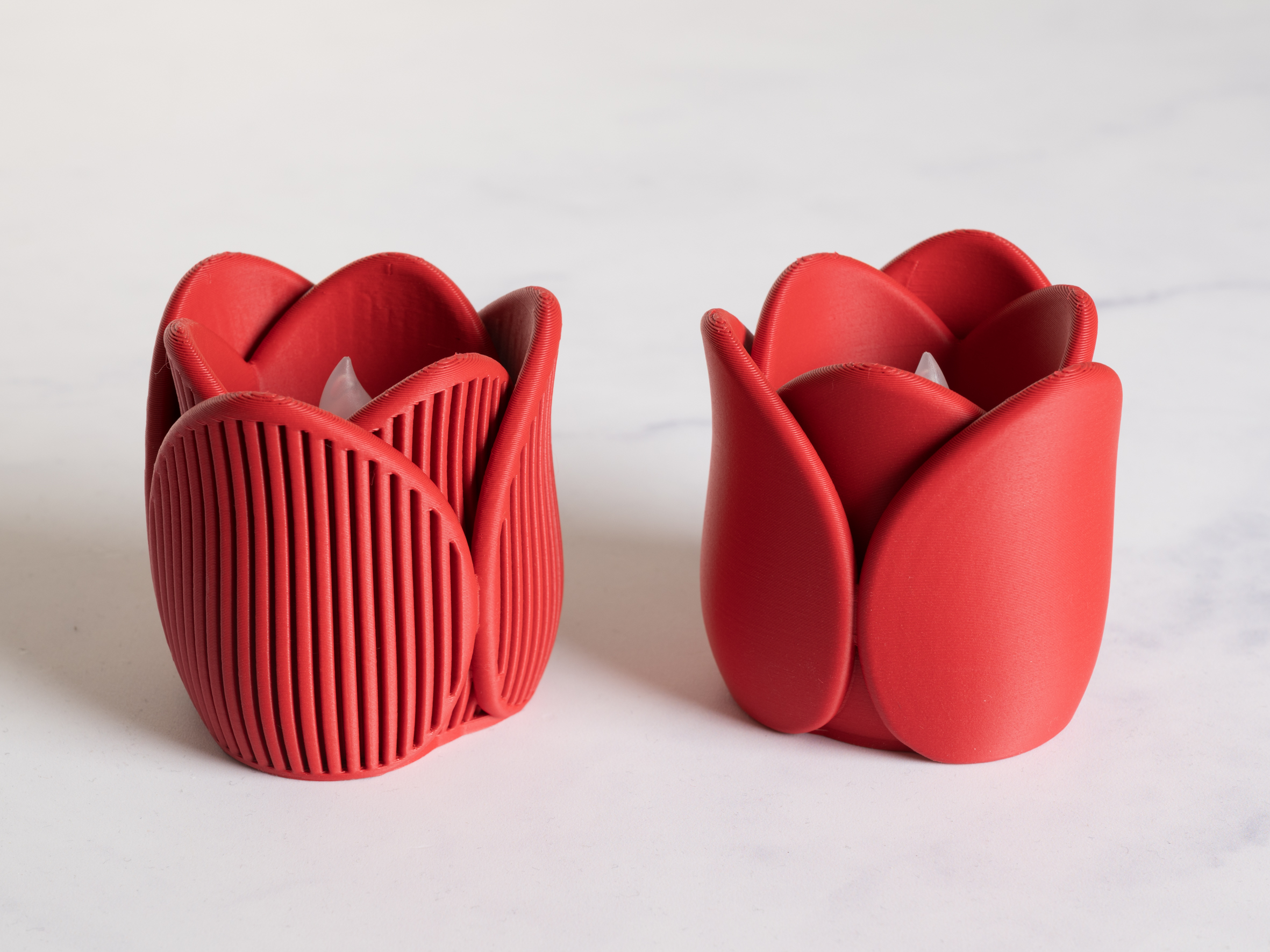 Tulipan fyrfadsholder - Billede 2