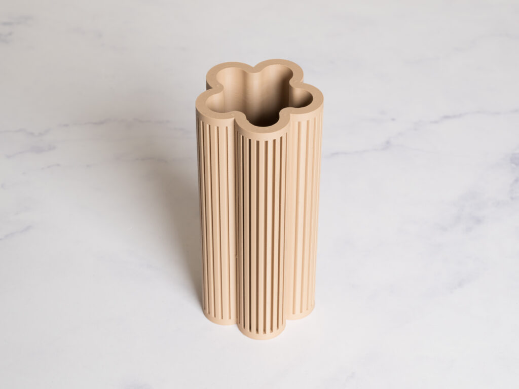 Ribbed vase