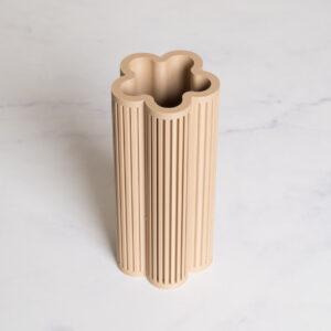Ribbed vase